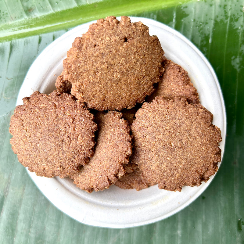 Ragi / Nachani Ghee-Jaggery cookies | नाचणी कुकीज