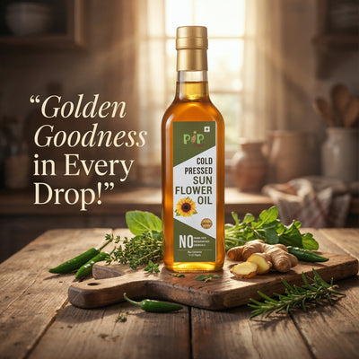 Sunflower Oil Wooden Cold Pressed | सूर्यफूल तेल