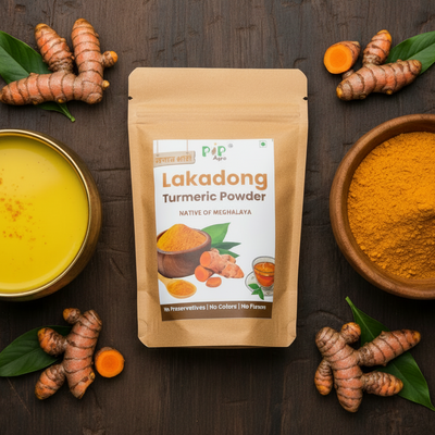 Pure Lakadong Turmeric Powder | लकाडोंग हळद पावडर