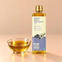 Flax Seed Oil - Wooden Cold Pressed | जवस तेल