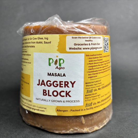 Sangali's जगात भारी Masala Jaggery Slab 930 gm | मसाला गुळ ढेप