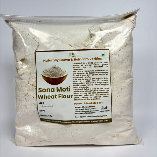 Sona Moti Wheat Flour - Heirloom Verity | सोना मोती गहु पिठ