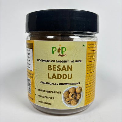 Besan Crispy Jaggery-Ghee Ladoo / Laddu | बेसन लाडू