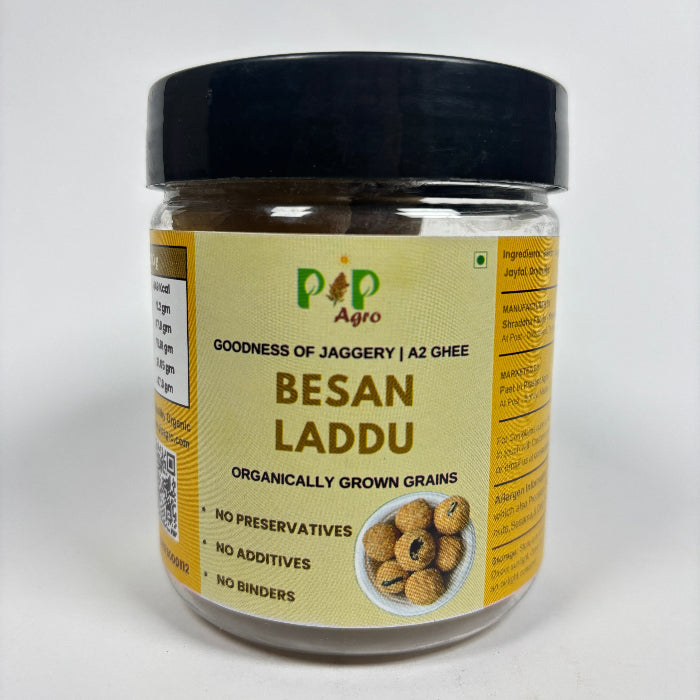Besan Crispy Jaggery-Ghee Ladoo / Laddu | बेसन लाडू