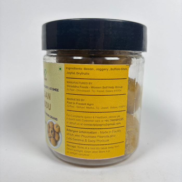 Besan Crispy Jaggery-Ghee Ladoo / Laddu | बेसन लाडू