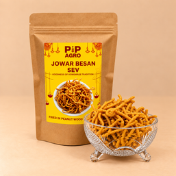 Jowar-Besan Sev | Deep Fried in Wooden Pressed Groundnut Oil | ज्वारीची शेव