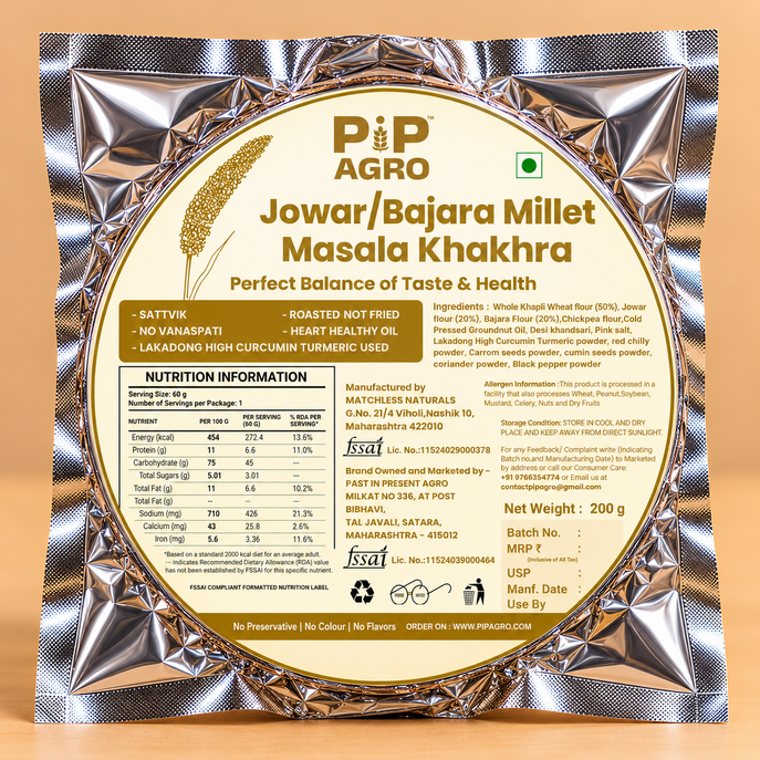Jowar/Bajara Masala Khakhra | ज्वारी बाजरी मसाला खाखरा