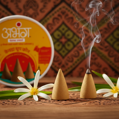 KEWDA NATURAL INCENSE CONES - 24 Pcs | केवडा कोन