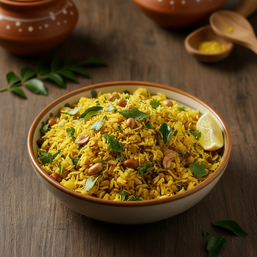 White Thick Poha | पांढरे कांदे पोहे