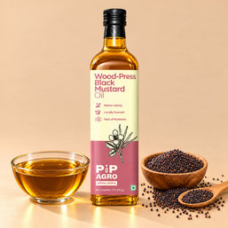 Black Mustard Wooden Cold Pressed Oil | काळी मोहरी तेल