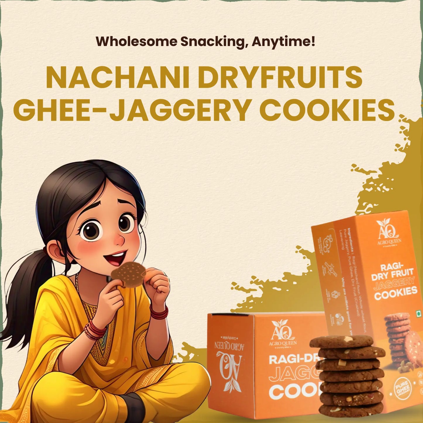 Millet Ghee Cookies Combo Pack - 4 Types