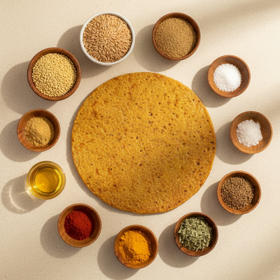 Foxtail Millet Masala Khakhra | राळा मसाला खाखरा