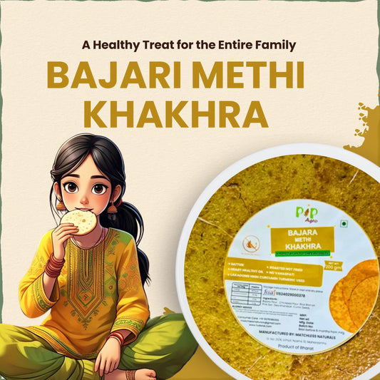 Bajara/Bajari Methi Khakhra 200gm | NO Palm Oil | बाजरी मेथी खाखरा