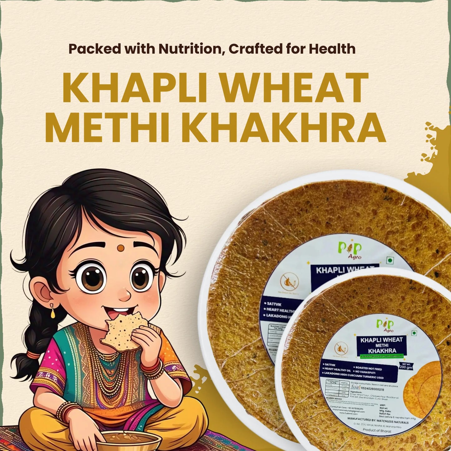 Magical Millet Khakhra Combo 200g - 4 Types | NO Palm Oil |  मिलेट कॉम्बो खाखरा