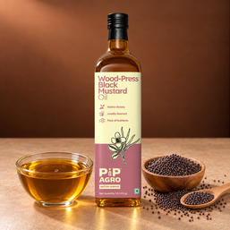 Black Mustard Wooden Cold Pressed Oil | काळी मोहरी तेल
