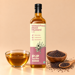 Black Mustard Wooden Cold Pressed Oil | काळी मोहरी तेल