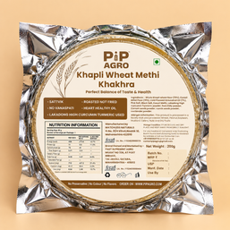 PIP AGRO Khapli Wheat Methi Khakhra 200g pack