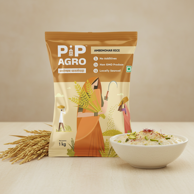 Ambemohar Rice (Semi Polished) | आंबेमोहोर तांदूळ