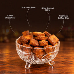 Khapli Wheat Shankarpali | Sweetened with Khandsari | शंकरपाळी