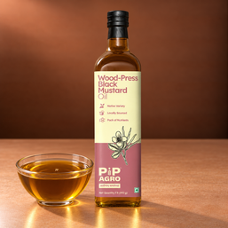 Black Mustard Wooden Cold Pressed Oil | काळी मोहरी तेल