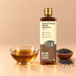 Black Sesame Oil Wooden Cold Pressed | काळे तीळ तेल