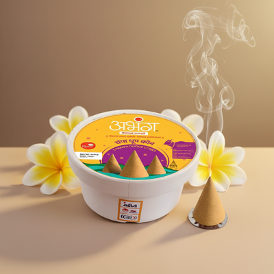 CHAMPA NATURAL INCENSE CONES - 24 Pcs | चंपा कोन