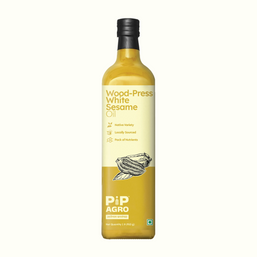 White Sesame Wooden Cold Pressed Oil | पांढरे तीळ तेल