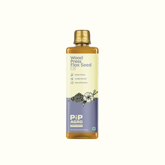 Flax Seed Oil - Wooden Cold Pressed | जवस तेल