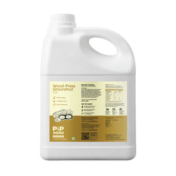 7% OFF - Groundnut Oil Wooden Cold Pressed 5L | शेंगदाणे तेल